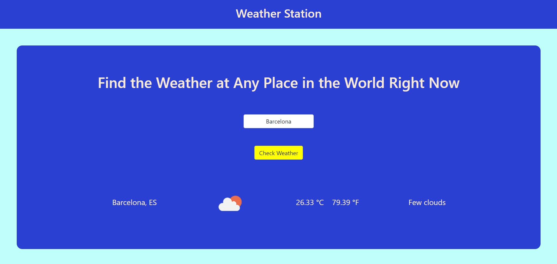 weather station